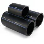 مواسير HDPE PE 100 ضغط 10 بار قطر خارجي 355 مم سمك 21.1 مم لون أسود | مصنع أنظمة الانابيب السعودي (SPS)