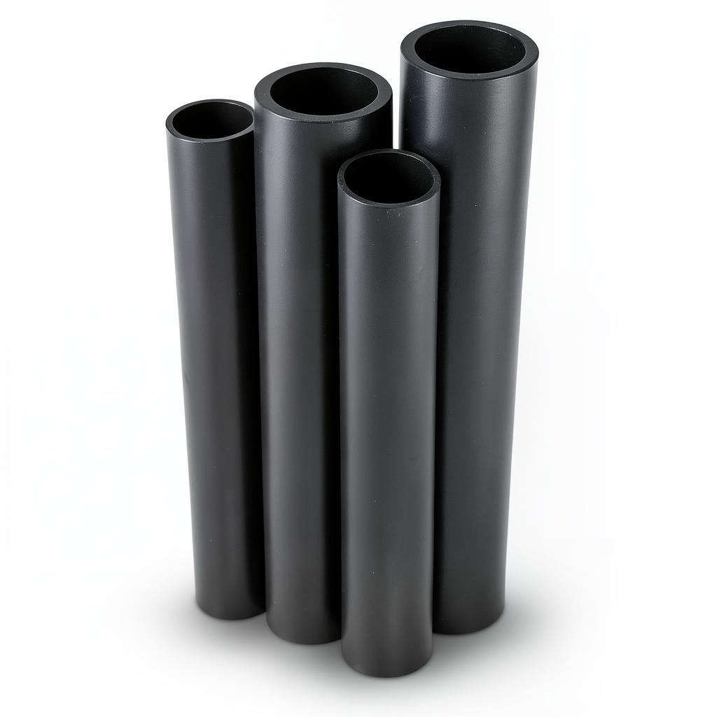 مواسير HDPE PE 80 ضغط 4.8 بار قطر خارجي 315 مم سمك 17.9 مم لون أسود