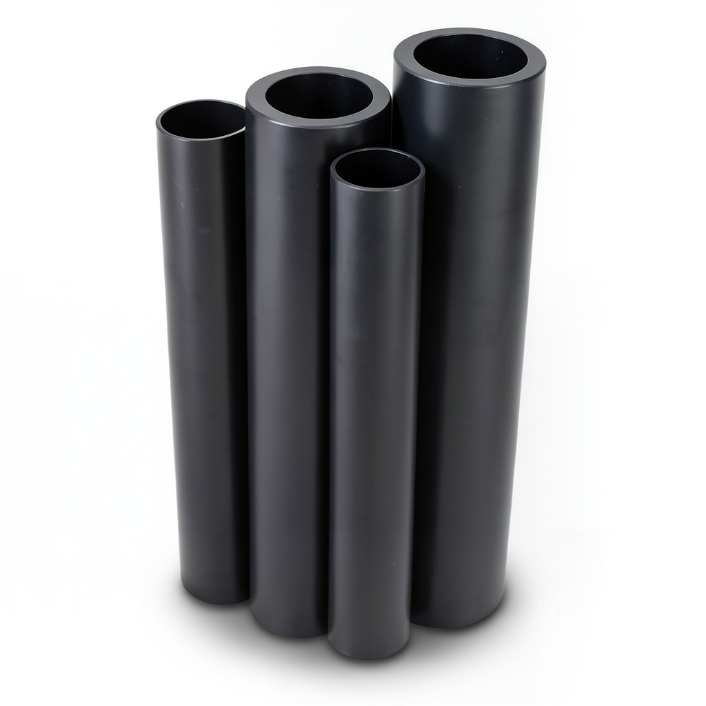 HDPE Pipe PE 80 Pressure 10 Bar 800 mm OD Thickness 58.8 mm Black