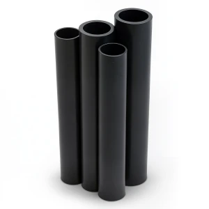 مواسير HDPE PE 80 ضغط 12.5 بار قطر 140 مم سمك 12.7 مم لون أسود