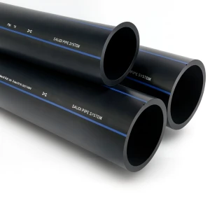 SPS HDPE Pipes PE 100 Pressure 16 Bar Outside Diameter 355 mm Thickness 32.2 mm Black | Saudi Pipes Systems (SPS)
