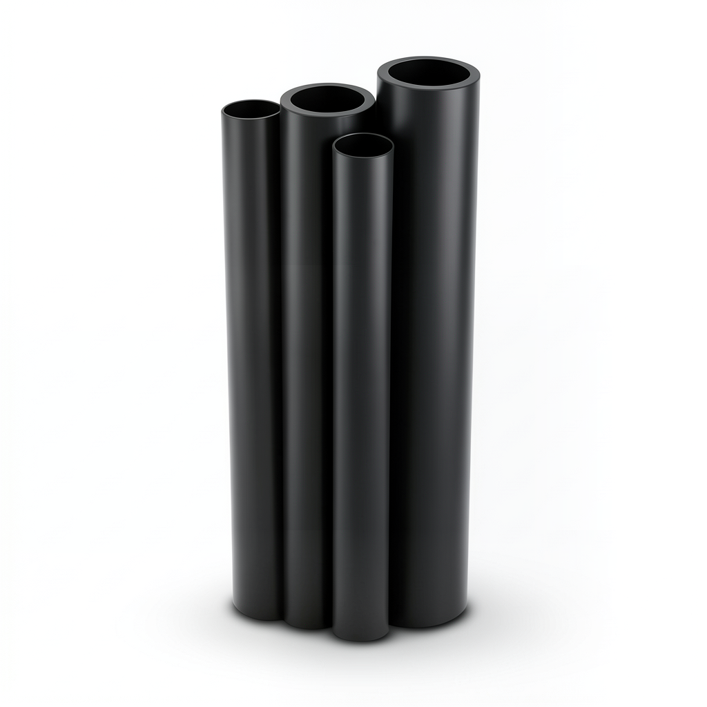 مواسير HDPE الراجحي PE 100 ضغط 10 بار قطر خارجي 250 مم سمك 22.7 مم لون أسود
