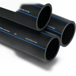 أنابيب HDPE السعودي PE 100 ضغط 10 بار قطر خارجي 400 مم سمك 23.7 مم لون اسود | مصنع أنظمة الانابيب السعودي (SPS)