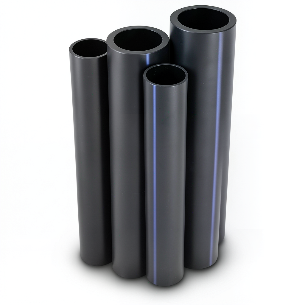 Al-Rajhi HDPE Pipes PE 80 Pressure 12.5 Bar Outside Diameter 160 mm Thickness 14.6 mm Black