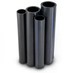 Al-Rajhi HDPE Pipes PE 80 Pressure 12.5 Bar Outside Diameter 160 mm Thickness 14.6 mm Black