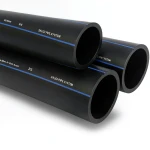 أنابيب HDPE السعودي PE 100 ضغط 16 بار قطر خارجي 400 مم سمك 36.3 مم لون اسود | مصنع أنظمة الانابيب السعودي (SPS)