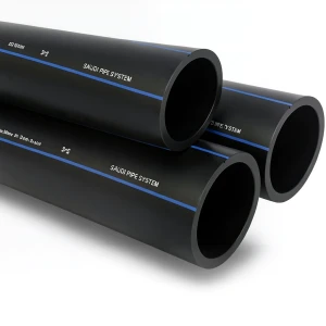 أنابيب HDPE السعودي PE 100 ضغط 16 بار قطر خارجي 400 مم سمك 36.3 مم لون اسود | مصنع أنظمة الانابيب السعودي (SPS)