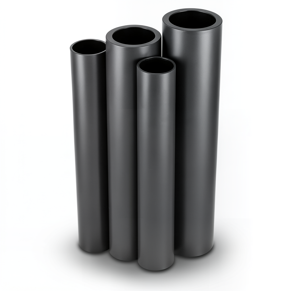 HDPE Pipes PE 80 Pressure 12.5 Bar Outside Diameter 180 mm Thickness 16.4 mm Black