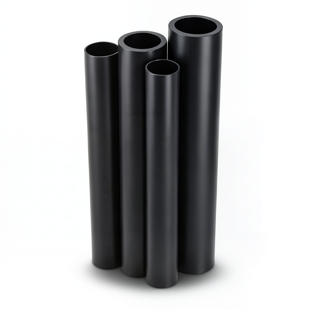 أنابيب HDPE الراجحي PE 100 ضغط 6 بار قطر خارجي 450 مم سمك 25.6 مم أسود
