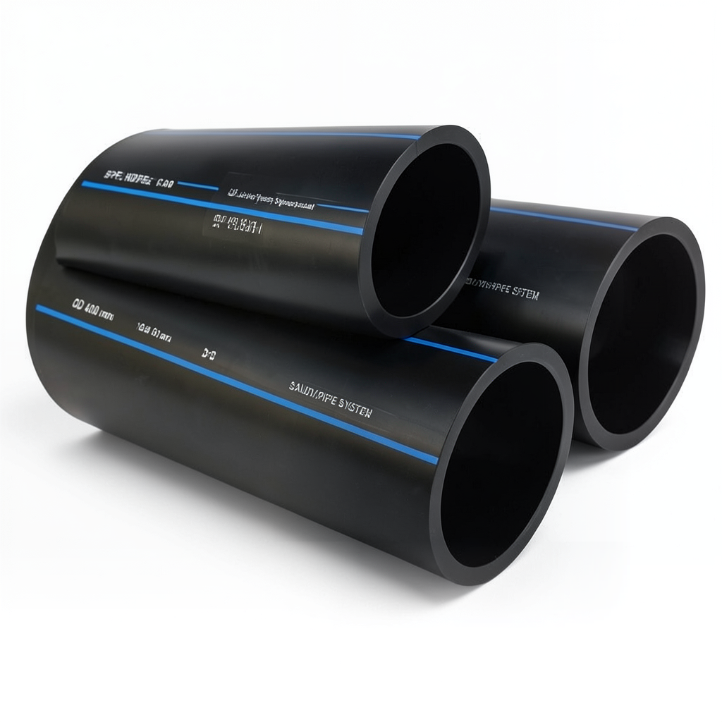 SPS HDPE Pipes PE 100 Pressure 16 Bar OD 400 mm Thickness 36.3 mm Black | Saudi Pipes Systems (SPS)