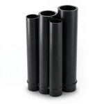 HDPE Pipes PE 80 Pressure 12.5 Bar Diameter 225 mm Thickness 20.5 mm Black