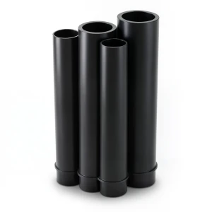 مواسير HDPE PE 80 ضغط 12.5 بار قطر 225 مم سمك 20.5 مم لون أسود
