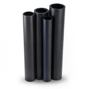 مواسير HDPE PE 80 ضغط 12.5 بار قطر 250 مم سمك 22.7 مم أسود