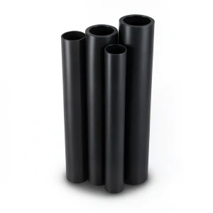 أنابيب HDPE PE 80 ضغط 8 بار قطر خارجي 225 مم سمك 20.5 مم لون أسود