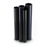 مواسير HDPE PE 80 ضغط 12.5 بار قطر 225 مم سمك 20.5 مم لون أسود