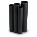 مواسير HDPE PE 80 ضغط 12.5 بار قطر 280 مم سمك 25.4 مم لون أسود