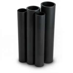 مواسير HDPE PE 80 ضغط 12.5 بار قطر 280 مم سمك 25.4 مم لون أسود