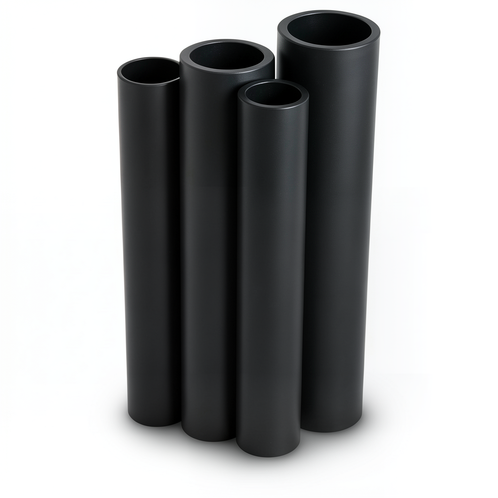 مواسير HDPE PE 80 ضغط 12.5 بار قطر 280 مم سمك 25.4 مم لون أسود