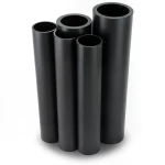 مواسير HDPE PE 80 ضغط 12.5 بار قطر 250 مم سمك 22.7 مم أسود