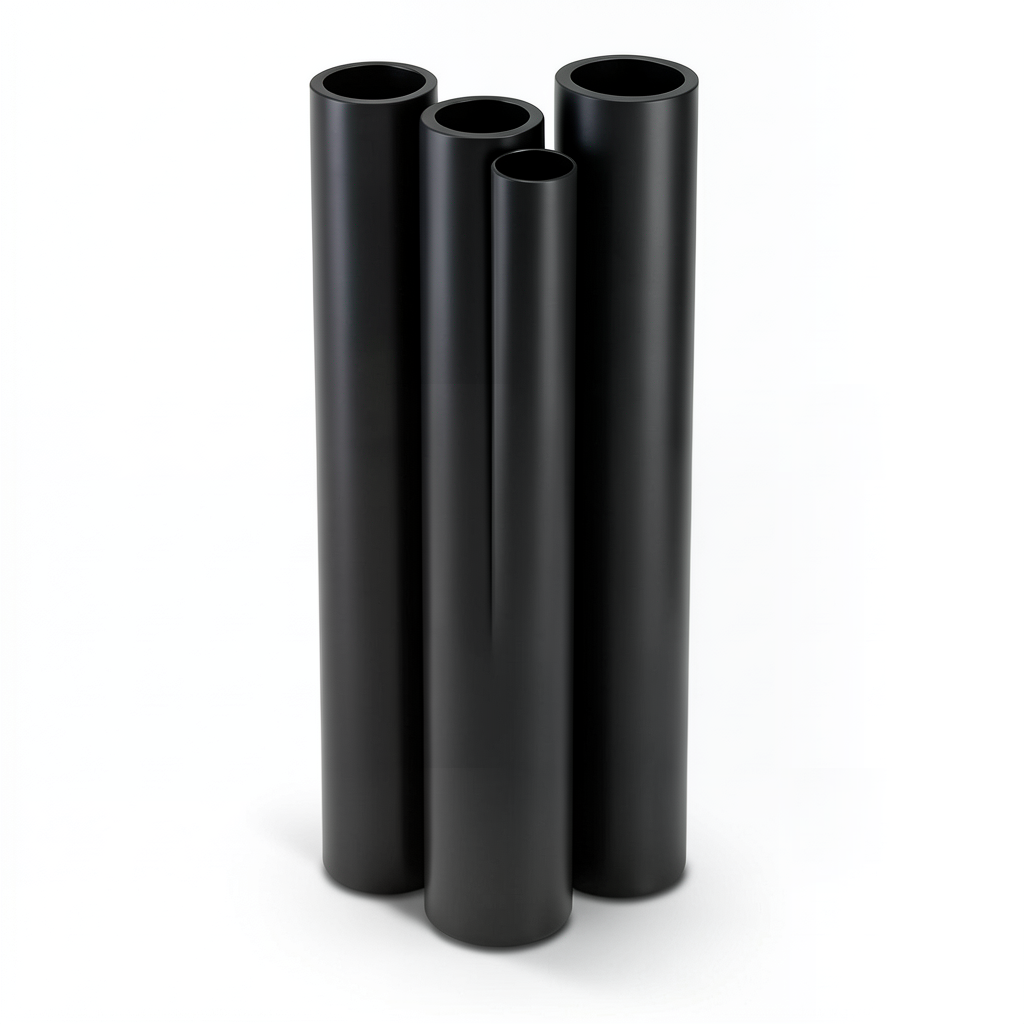 مواسير HDPE الراجحي PE 80 ضغط 4.8 بار قطر 225 مم سمك 12.8 مم لون أسود