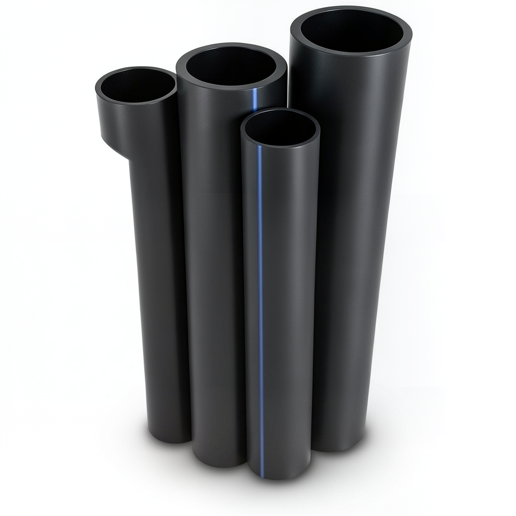 مواسير HDPE PE 80 ضغط 12.5 بار قطر خارجي 315 مم سمك 28.4 مم لون أسود
