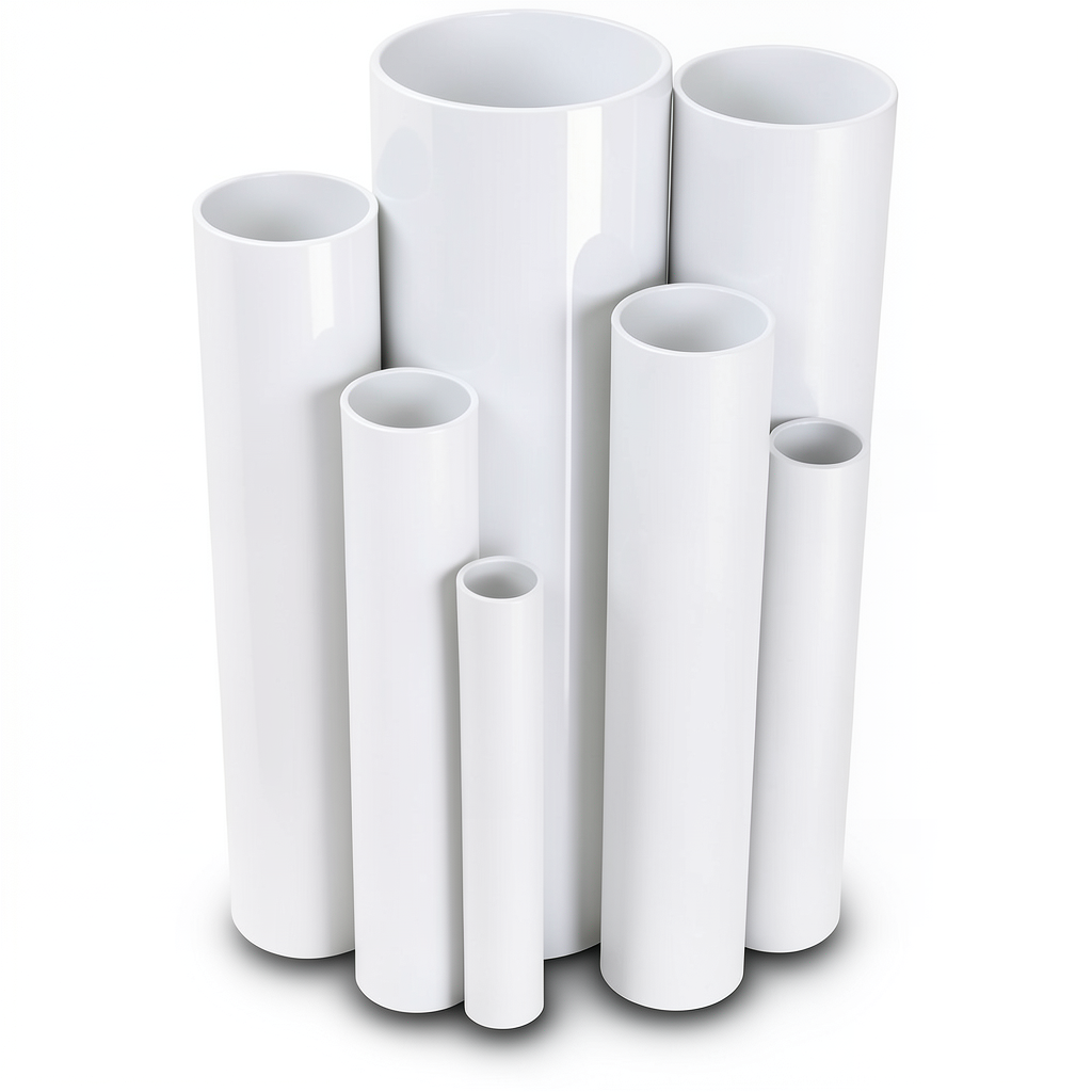 مواسير UPVC ضغط 6 بار قطر خارجي 710 مم سمك 20.7 مم لون أبيض