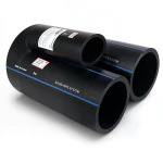 مواسير HDPE PE 100 ضغط 10 بار قطر خارجي 450 مم سمك 26.7 مم لون أسود | مصنع أنظمة الانابيب السعودي (SPS)