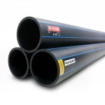 مواسير HDPE نيبروبلاست PE 100 ضغط 16 بار قطر خارجي 160 مم سمك 14.6 مم لون اسود