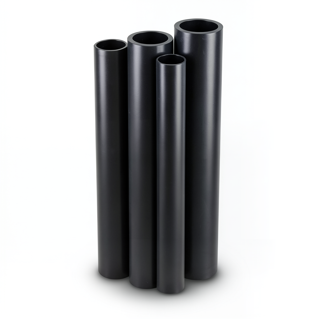 HDPE Pipes PE 80 Pressure 12.5 Bar Outside Diameter 355 mm Thickness 32.2 mm Black