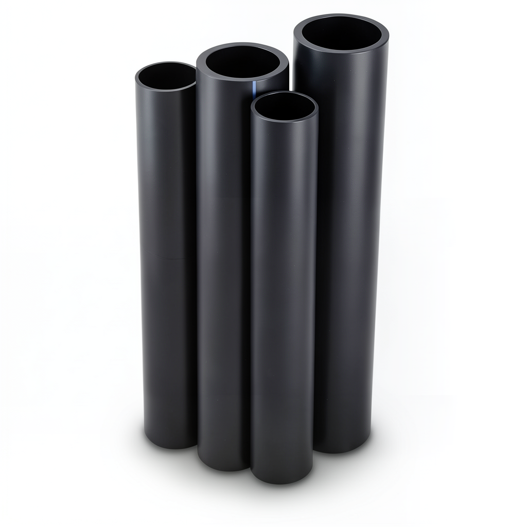 مواسير HDPE PE 80 ضغط 4.8 بار قطر خارجي 315 مم سمك 17.9 مم لون أسود