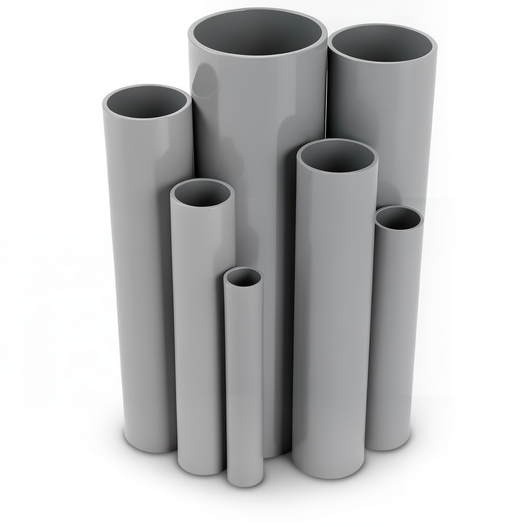 UPVC Pipes Nominal Pressure 2.5 Bar Outside Diameter 630 mm Thickness 5 mm Gray