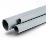 مواسير UPVC الخام الوطني ضغط 10 بار  قطر خارجي 90 مم سمك 4.3 مم لون رمادي