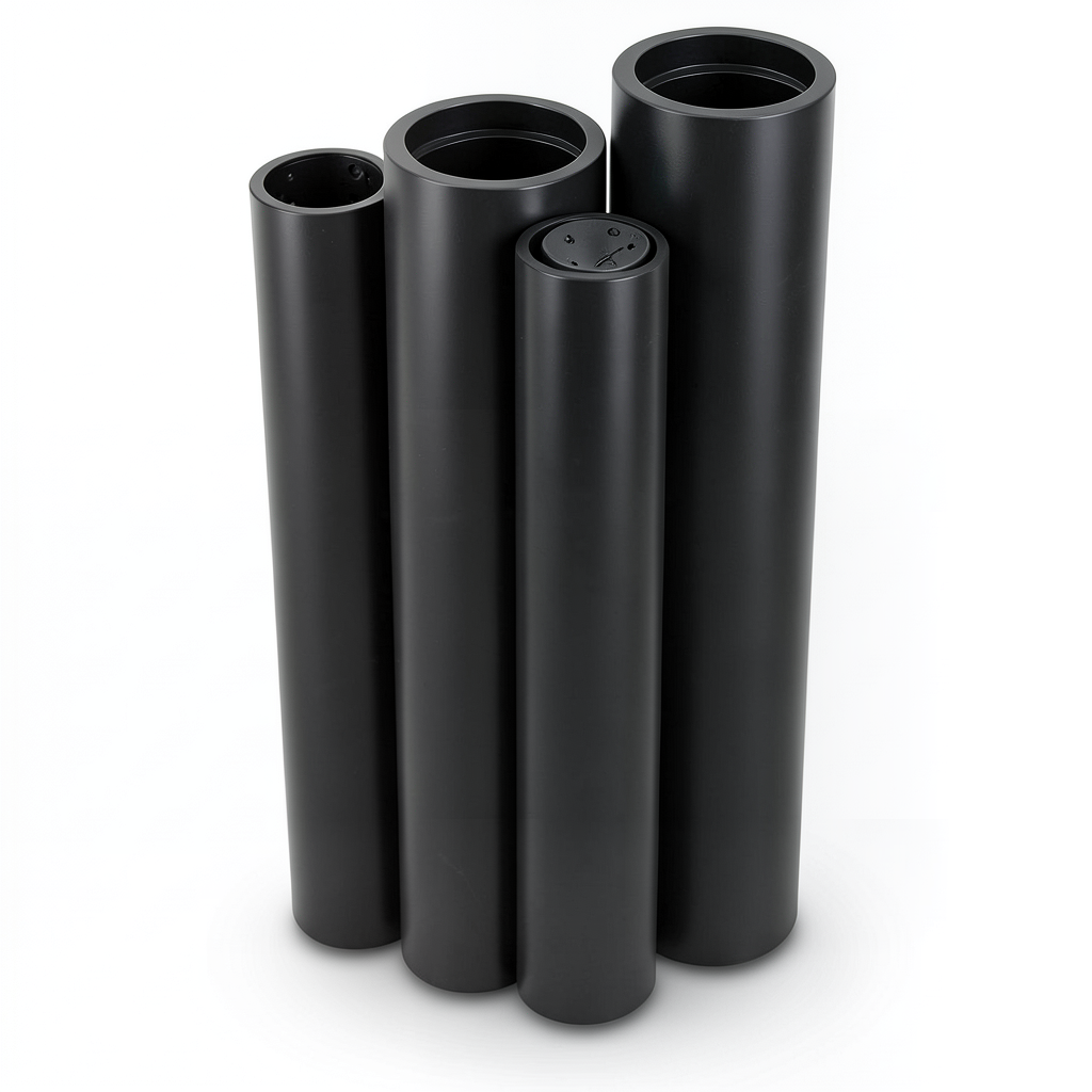 مواسير HDPE الراجحي PE 80 ضغط 4.8 بار قطر خارجي 355 مم سمك 20.2 مم لون أسود