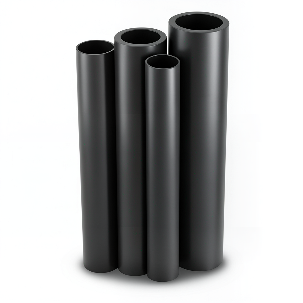 HDPE Pipes PE 80 Pressure 12.5 Bar Outside Diameter 355 mm Thickness 32.2 mm Black