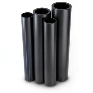 أنابيب HDPE PE 80 ضغط 4.8 بار قطر خارجي 450 مم سمك 25.6 مم لون أسود