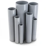 UPVC Pipes Pressure 4 Bar Outside Diameter 630 mm Thickness 12.4 mm Gray