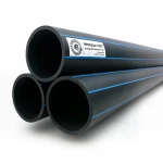 مواسير HDPE نيبروبلاست PE 100 ضغط 16 بار قطر خارجي 315 مم سمك 28.6 مم لون اسود