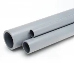 مواسير UPVC الخام الوطني ضغط 16 بار  قطر خارجي 50 مم سمك 3.7 مم لون رمادي