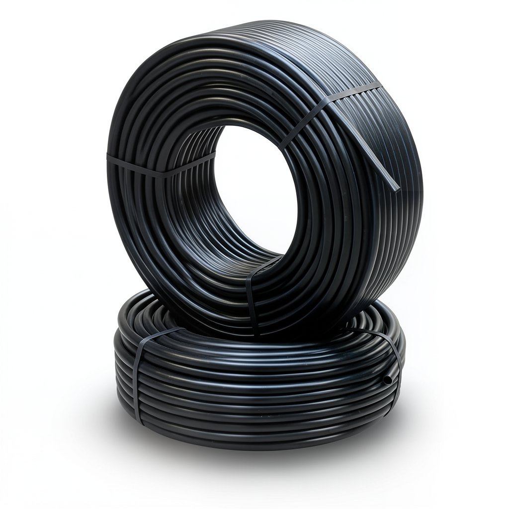 HDPE Pipes PE 80 Pressure 8 Bar Diameter 16 mm Thickness 3 mm Black