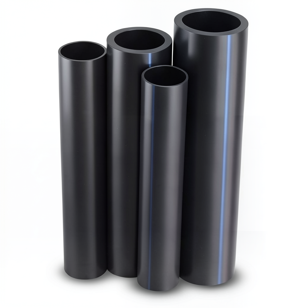 مواسير HDPE PE 80 ضغط 12.5 بار قطر خارجي 500 مم سمك 45.4 مم أسود