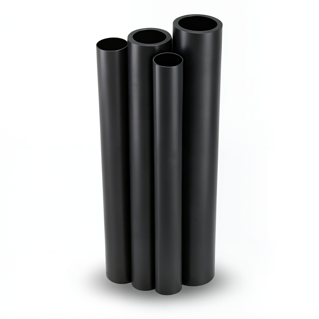 مواسير HDPE PE 80 ضغط 12.5 بار قطر 560 مم سمك 50.8 مم لون أسود