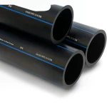 أنابيب HDPE السعودي PE 100 ضغط 6 بار قطر خارجي 500 مم سمك 19.1 مم لون أسود | مصنع أنظمة الانابيب السعودي (SPS)