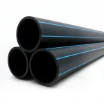 مواسير HDPE نيبروبلاست PE 100 ضغط 16 بار قطر خارجي 280 مم سمك 25.4 مم لون اسود