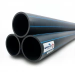 مواسير HDPE نيبروبلاست PE 100 ضغط 16 بار قطر خارجي 630 مم سمك 57.2 مم لون اسود