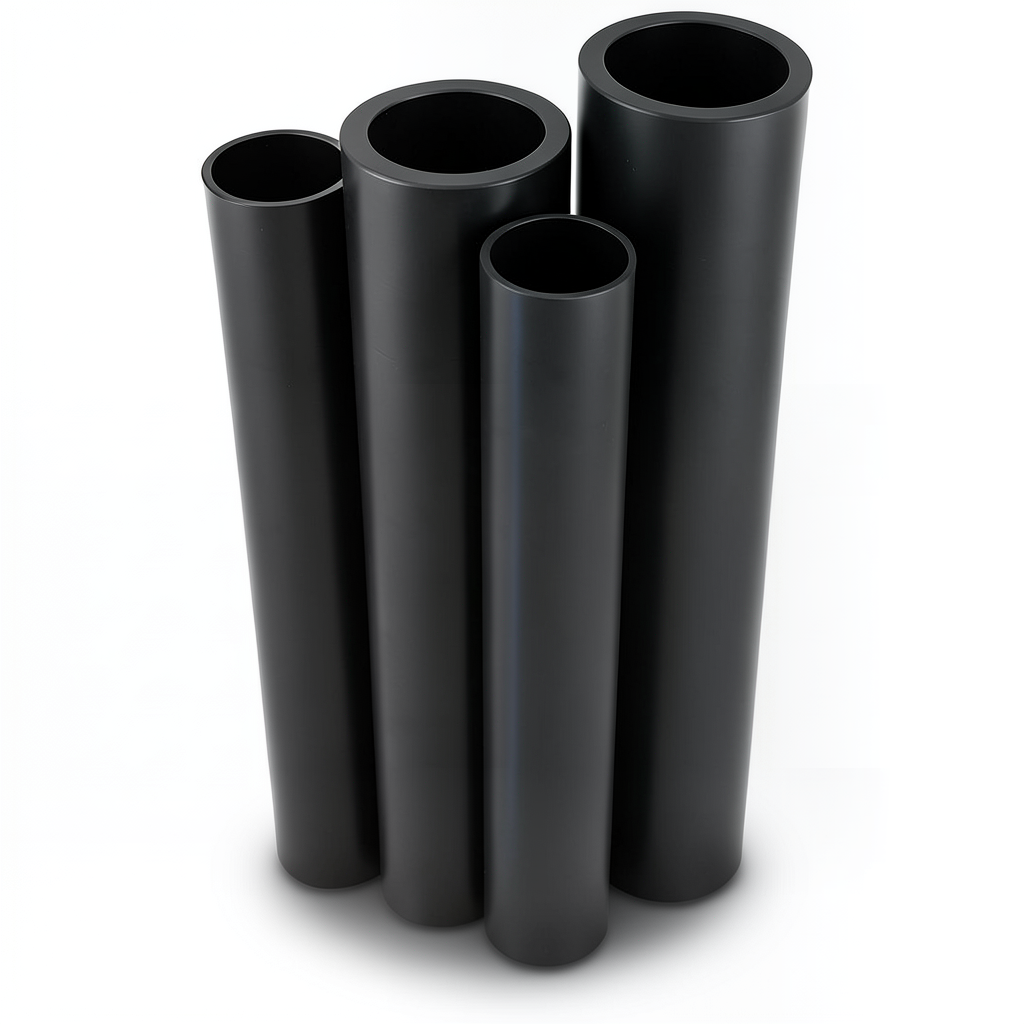 HDPE Pipes PE 100 Pressure 10 Bar Outside Diameter 315 mm Thickness 28.6 mm Black