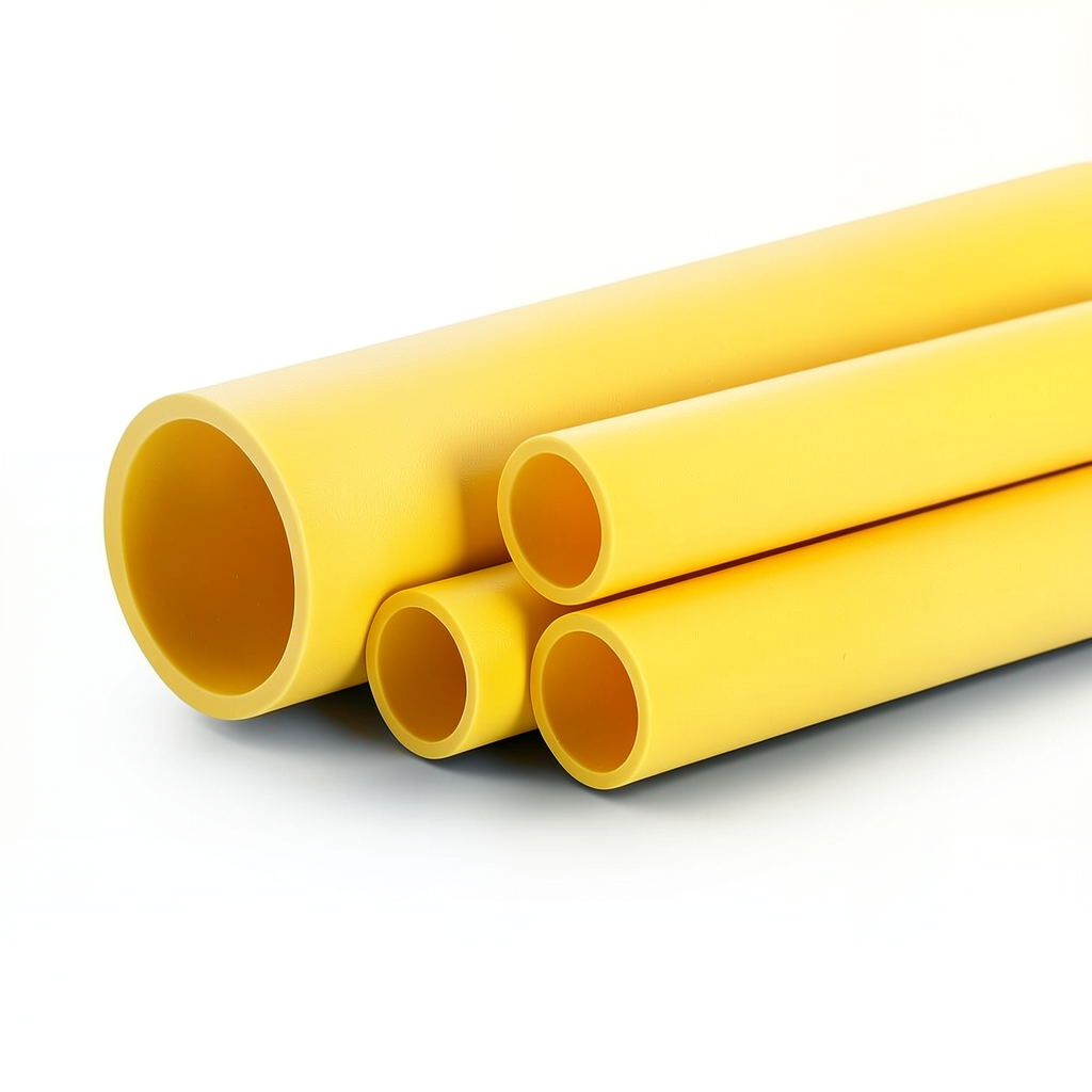 مواسير HDPE الراجحي PE 100 ضغط 10 بار قطر خارجي 315 مم سمك 28.6 مم لون أصفر