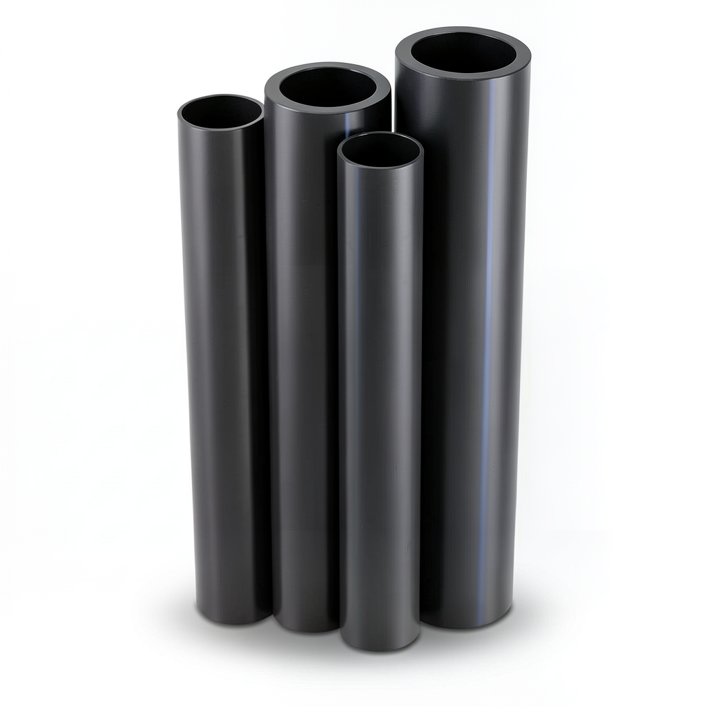 مواسير HDPE PE 80 ضغط 8 بار قطر خارجي 315 مم سمك 28.6 مم لون أسود
