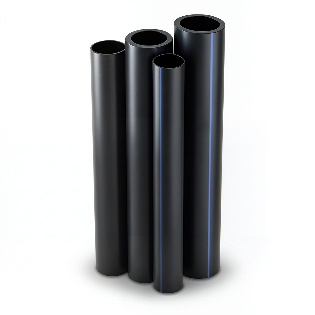 Al-Rajhi Irrigation HDPE Pipes PE 80 Pressure 16 Bar OD 140 mm Thickness 15.7 mm Black