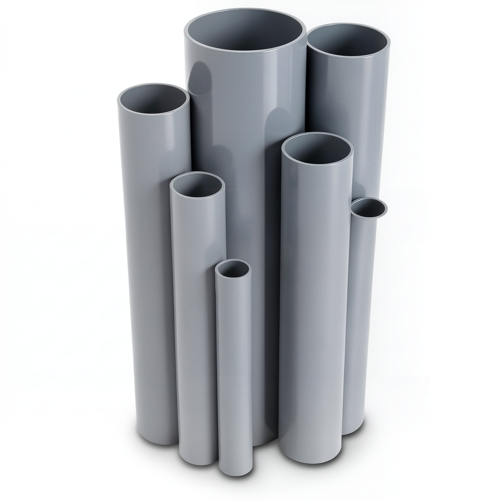 UPVC Pipes Nominal Pressure 2.5 Bar Outside Diameter 630 mm Thickness 5 mm Gray
