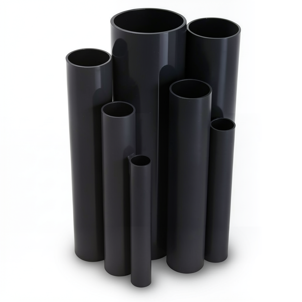 UPVC Pipes Nominal Pressure 2.5 Bar Size 630 mm Thickness 5 mm Black